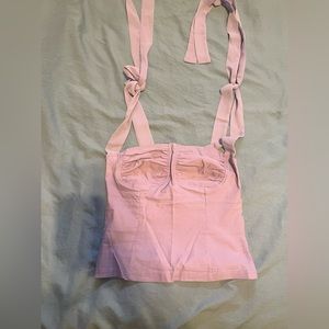 American threats purple corset top